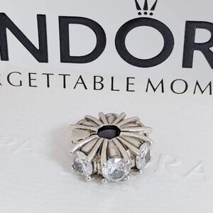Pandora Long Pronged Sparkling Clip Charm with box